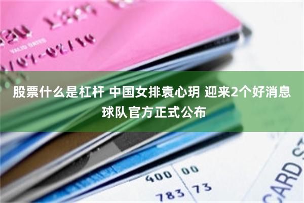 股票什么是杠杆 中国女排袁心玥 迎来2个好消息 球队官方正式公布